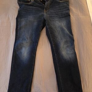 Buffalo David Bitton Men's Slim Straight Jeans in Dark Indigo Fade